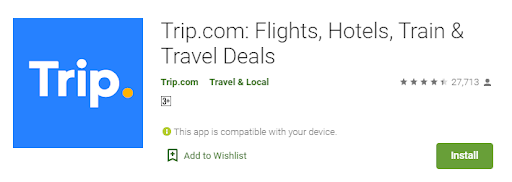 Ứng dụng đặt phòng khi sang trung quốc 