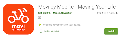 Ứng dụng thuê xe đạp