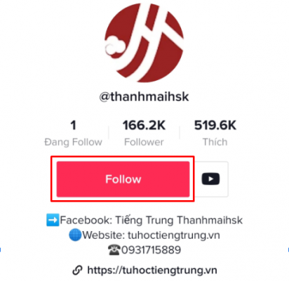 Cách Follow trên Tiktok