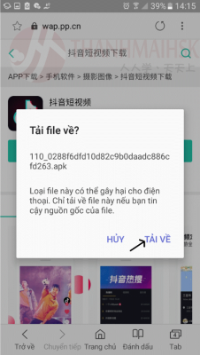 Tải Tiktok Trung Quốc trên điện thoại android bước 3