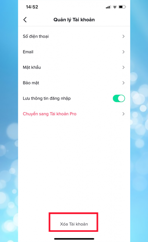 cach xoa tai khoan tik tok 4