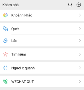 Các tính năng cơ bản của Wechat 3