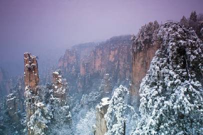 Tuyết đầu mùa tại Trương Gia Giới