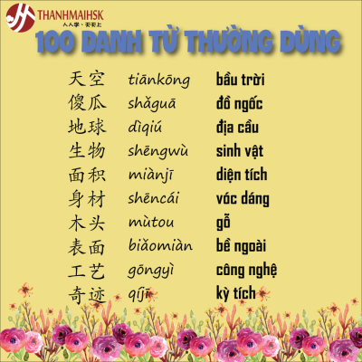 100 danh tu trong tieng trung 10