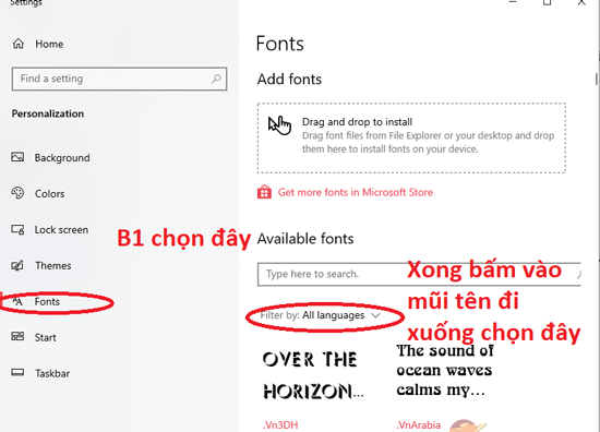 Cách kiểm tra xem bạn sở hữu bao nhiêu font chữ Trung 3