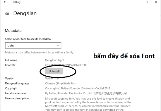 Cách kiểm tra xem bạn sở hữu bao nhiêu font chữ Trung 6