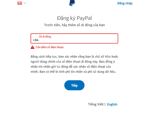 Cách tạo tài khoản PayPal 4