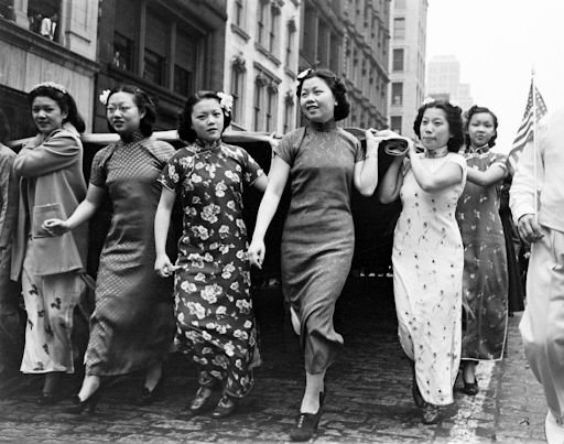 Mẫu áo sườn xám những năm 1940