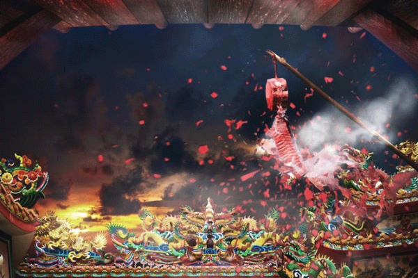 Pháo hoa trong ngày Tết Nguyên đán Trung Quốc