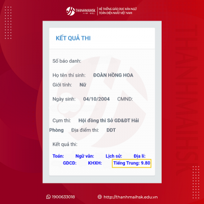 Tự hào Thanhamihsk - Ôn thi D4 cấp tốc ẵm điểm cao 1