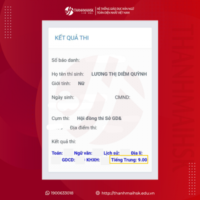 Tự hào Thanhamihsk - Ôn thi D4 cấp tốc ẵm điểm cao 5