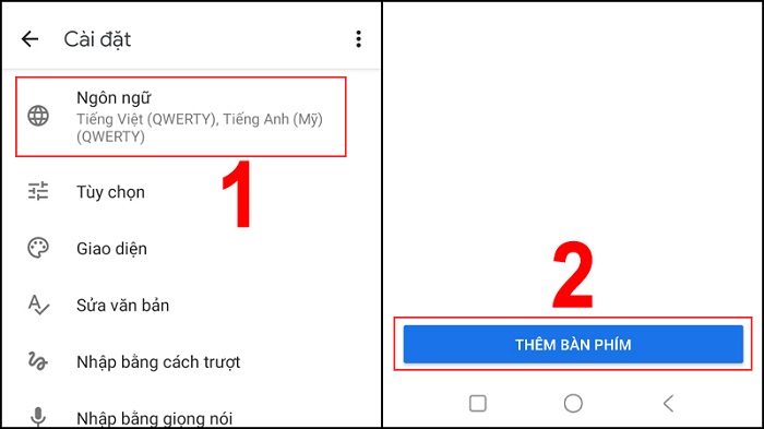 Hướng dẫn cài đặt bàn phím BJ38 Trang Đăng Nhập trên điện thoại