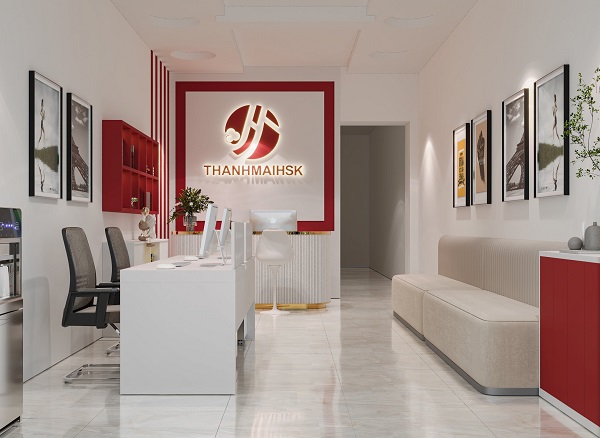 Không gian tại sảnh chờ cơ sở Hải Phòng