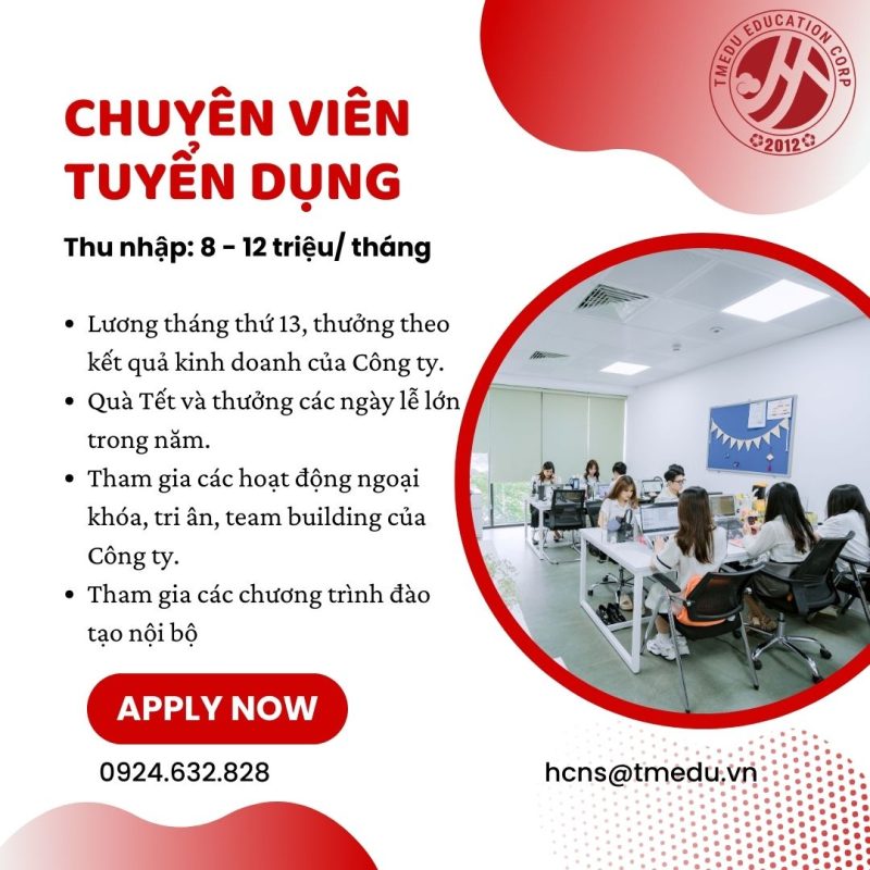 TMEDU - CHUYÊN VIÊN TUYỂN DỤNG