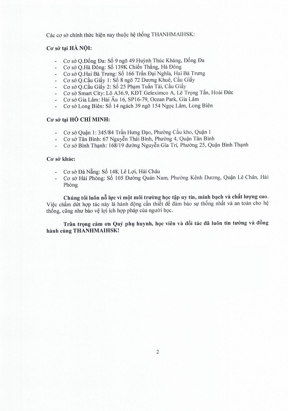 Thông báo ngừng hợp tác với cơ sở BJ888 COM Thanh Hóa 2