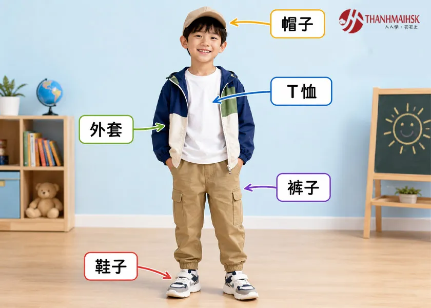 Từ vựng Bj88da gà quần áo trẻ em dễ nhớ