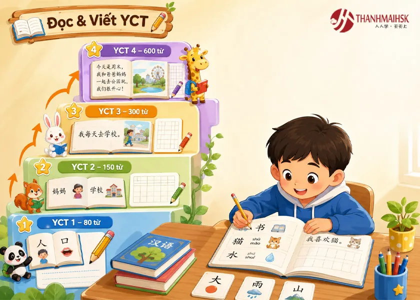 Phần thi đọc và viết trong YCT